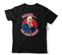 BeringTees Bob Mortimer - Shhh It's Just Magic Unisex T-Shirt Funny Magic Show Magician - 2XL Black