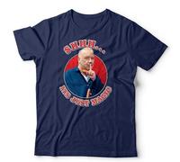 BeringTees Bob Mortimer - Shhh It's Just Magic Unisex T-Shirt Funny Magic Show Magician - 2XL Navy