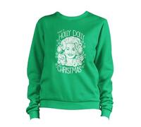BeringTees Have A Holly Dolly Christmas Sweatshirt Funny Country Music Holiday Pullover - L GREEN