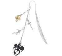 Berirexrion Fantasy Fourth Wing Bookmarks - Dragon Sword Bookmark Gifts Reading Men Book Lovers Cool Merch Metal Page Markers Novel Fans Boys Bookish Students Teachers Birthday School Office Supplies