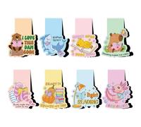 Berirexrion Funny Magnetic Bookmarks Gifts - 8 PCs Cute Magnet Book Marks for Reading Women Bulk Page Markers Clips for Book Lovers Readers Bookish Bookworm Kids Students Teachers Birthday Accessories