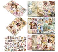 Berirexrion Insert Cardstock for Clear Case - 62 Pcs Watercolor Bible Verse