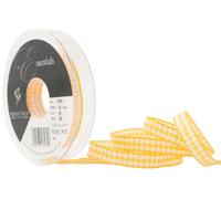 Berisfords 10 mm Gingham Ribbon, Gold