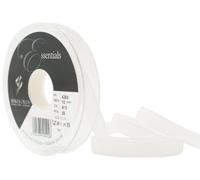 Berisfords 10 mm Super Sheer Ribbon, Bridal White
