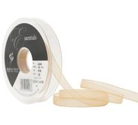 Berisfords 10 mm Super Sheer Ribbon, Honey Gold