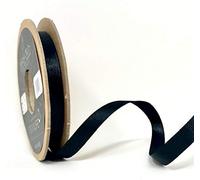 Berisfords 10mm 10 Black NewLife Satin Ribbon 100% Recycled 20m reel