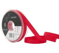 Berisfords 12 mm Rustic Taffeta Ribbon, Red