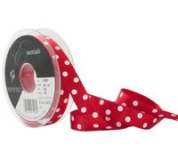 Berisfords 15 mm Polka Dot Ribbon, Red