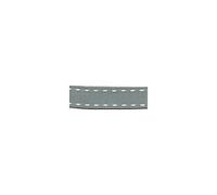 Berisfords 15 mm Stitch Grosgrain Ribbon, Silver Grey/Ivory
