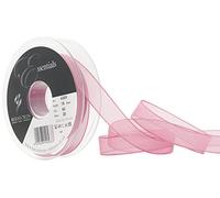 Berisfords 15 mm x 25 m Super Sheer Ribbon, Dusky Pink