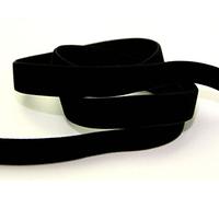 Berisfords 16mm Velvet Ribbon Mini Roll 5m 9725 Black - per 5 metre roll