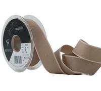 Berisfords 25 mm Hopsack Ribbon, Ivory