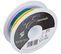 Berisfords 25 mm Rainbow Stripe Ribbon, Multi-Color, Multi-Color