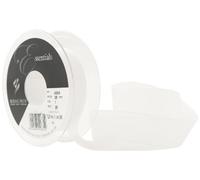 Berisfords 25 mm Super Sheer Ribbon, White