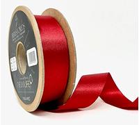 Berisfords 25mm 15 Red NewLife Satin Ribbon 100% Recycled 20m reel