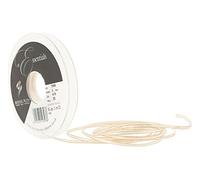 Berisfords 3 mm Polyester Yarn Gold Edge Satin Ribbon, Bridal White