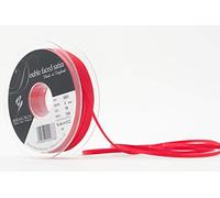 Berisfords 3 mm x 100 m Double Faced Satin Ribbon, Red