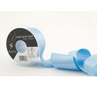 Berisfords 3501 20 m x 50 mm Double Faced Satin Ribbon, Cornflower