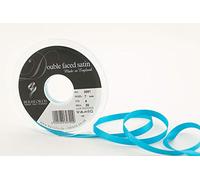 Berisfords 3501 20 m x 7 mm Double Faced Satin Ribbon, Peacock