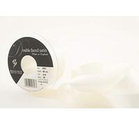 Berisfords 3501 35mm 419 Bridal White Double Satin Ribbon x 20mtr, 20m