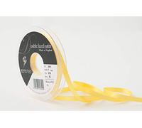 Berisfords 3501 7MM YELLOW 679 10.5 x 10.5 x 1.4 cm Double Face Poly Satin Ribbon, Yellow