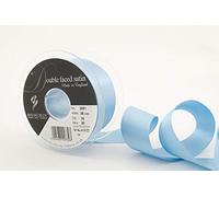 Berisfords 3501 Double Satin Ribbon, Cornflower, 35 mm