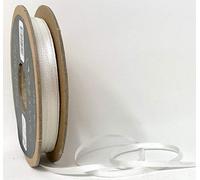 Berisfords 3mm 1 White NewLife Satin Ribbon 100% Recycled 50m Reel