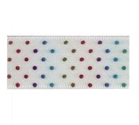 Berisfords 3mm Partytime Spotty Print Ribbon 8 White - per metre