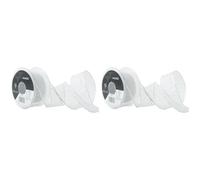 Berisfords 40 mm Wired Tinsel Mesh Ribbon, Silver (Pack of 2)