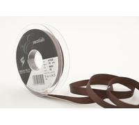 Berisfords 41025 20 m x 10 mm Polyester Grosgrain Ribbon, Chocolate