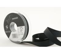 Berisfords 41025 20 m x 16 mm Polyester Grosgrain Ribbon, Black