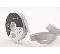 Berisfords 41025 20 m x 16 mm Polyester Grosgrain Ribbon, Grey