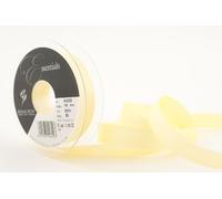Berisfords 41025 20 m x 16 mm Polyester Grosgrain Ribbon, Lemon