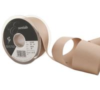 Berisfords 41025 20 m x 40 mm Polyester Grosgrain Ribbon, Bone