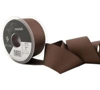 Berisfords 41025 20 m x 40 mm Polyester Grosgrain Ribbon, Chocolate
