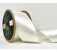 Berisfords 50mm 1 White NewLife Satin Ribbon 100% Recycled, 20m reel