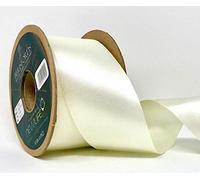 Berisfords 50mm 419 Bridal White Newlife Satin Ribbon 100% Recycled 20m Reel