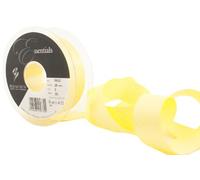 Berisfords 5932 20 m x 25 mm Dainty Micro Dot Ribbon, Lemon