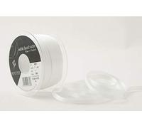 Berisfords 7 mm x 100 m Double Faced Satin Ribbon, White