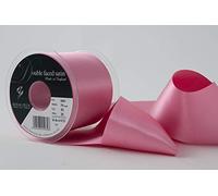 Berisfords 70 mm Double Faced Polyester Satin Ribbon, Hot Pink