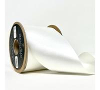 Berisfords 70mm 1 White NewLife Satin Ribbon 100% Recycled 20m Reel