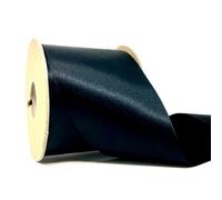Berisfords 70mm 10 Black NewLife Satin Ribbon 100% Recycled 20m Reel