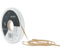 Berisfords 7696-HG-3 3 mm Gold Edge Satin Ribbon, Honey Gold
