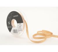 Berisfords 9165 20 m x 7 mm Glitz and Glamour Metallic Lame Ribbon, Dark Gold