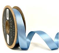 Berisfords/Bertie's Bows Cornflower Blue 'NewLife' 100% Recycled 15mm Satin Ribbon - Price per 2 metres (N.B. This is a Cut from a roll, Presented on a Bertie's Bows Ribbon Card)