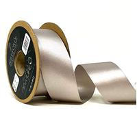 Berisfords/Bertie's Bows Silver Grey 'NewLife' 100% Recycled 35mm Satin Ribbon - Price per 2 metres (N.B. This is a Cut from a roll, Presented on a Bertie's Bows Ribbon Card)