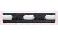 Berisfords Bobble Ribbon, Black/White, 10mm