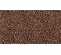 Berisfords Coloured Double Satin Ribbon - Ideal for Hair, Crafts and Gifts - Dark Brown - 7mm Wide x 20 Metre