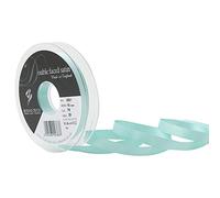 Berisfords Double FACE Poly Satin Ribbon, Aqua, 10.5x10.5x1.5 cm