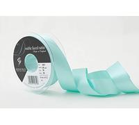 Berisfords Double FACE Poly Satin Ribbon, Aqua, 10.5x10.5x3 cm